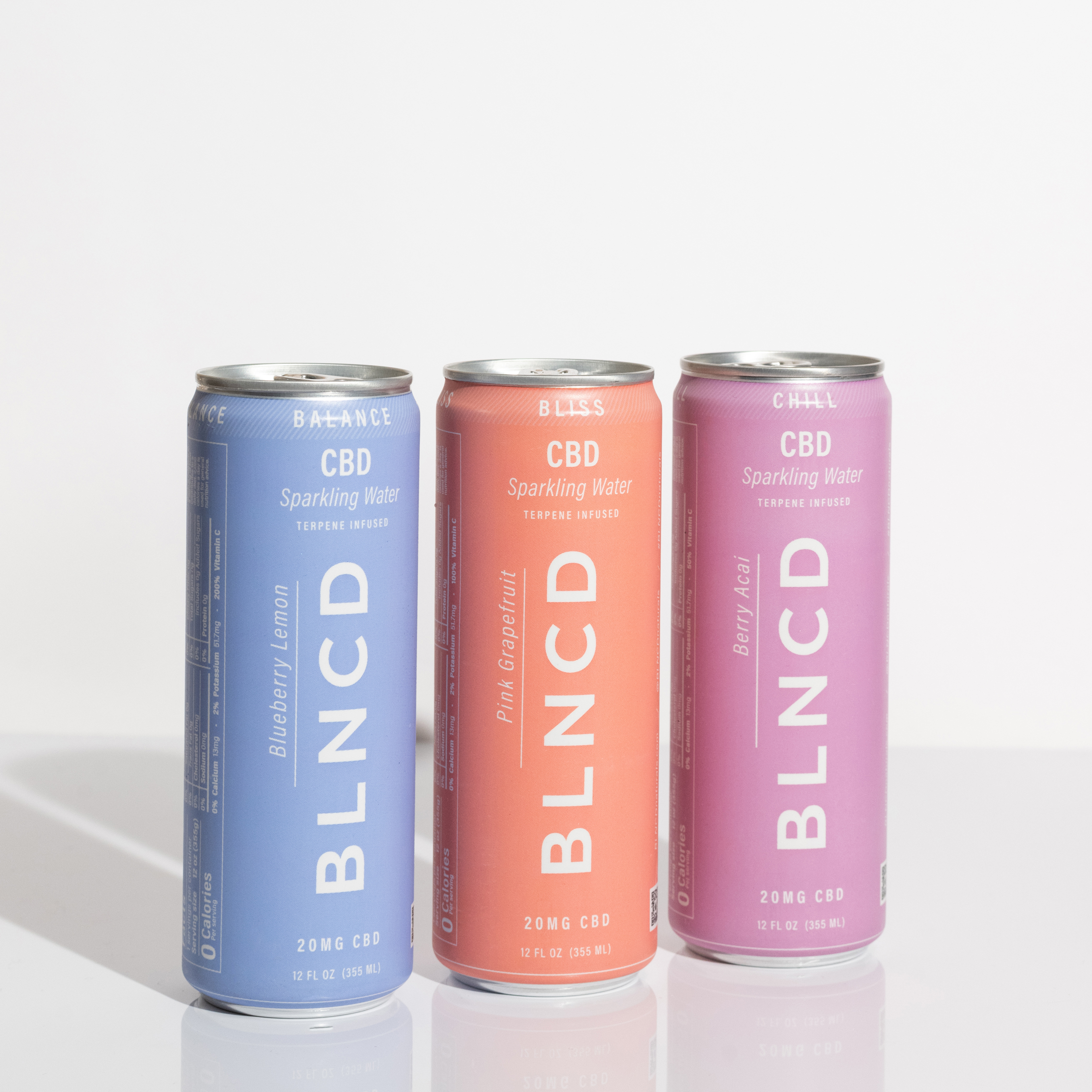 BLNCD CBD Infused Sparkling Water - Sampler 4 of Each Flavor
