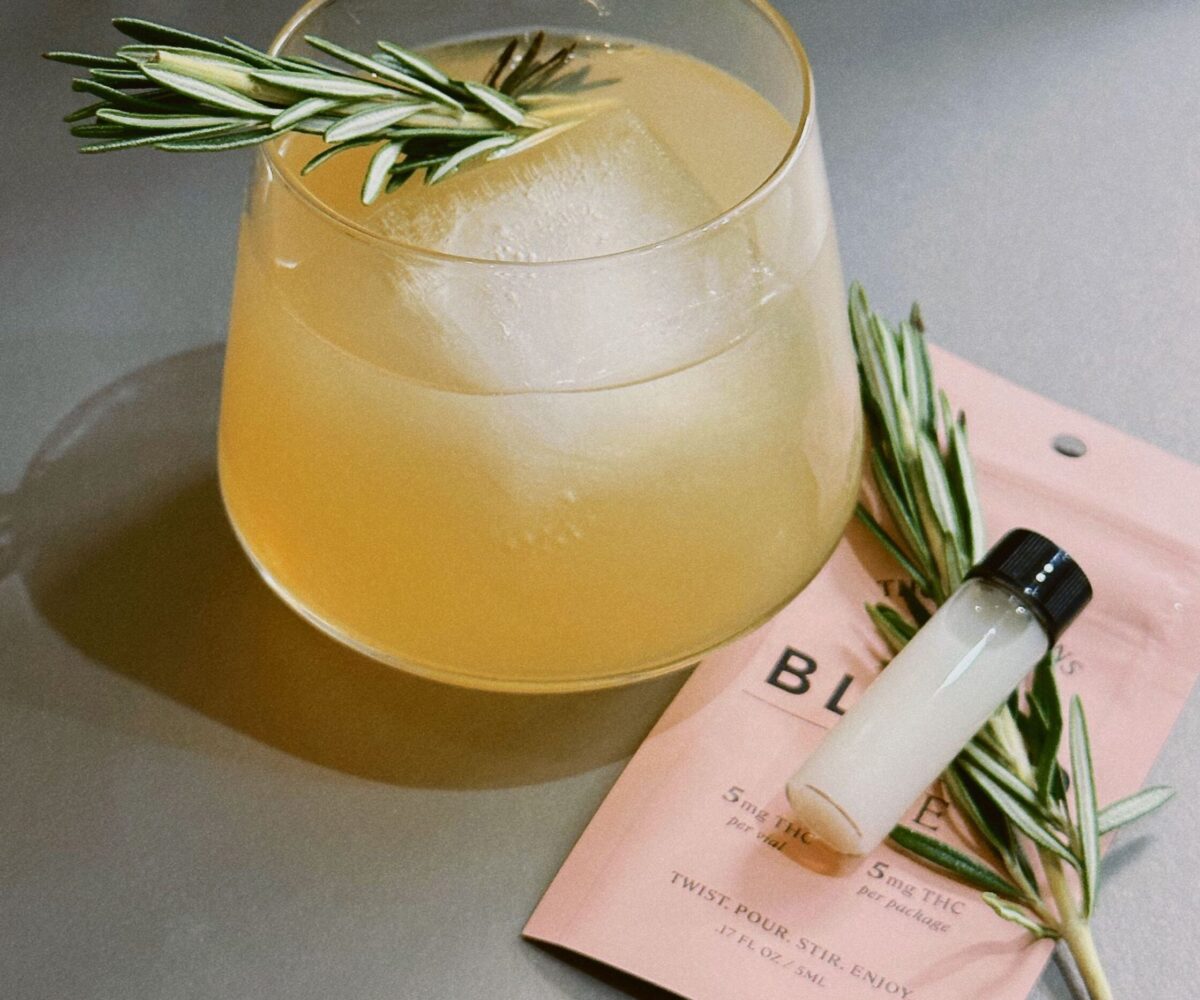 Infused Fizzy Rosemary Cider