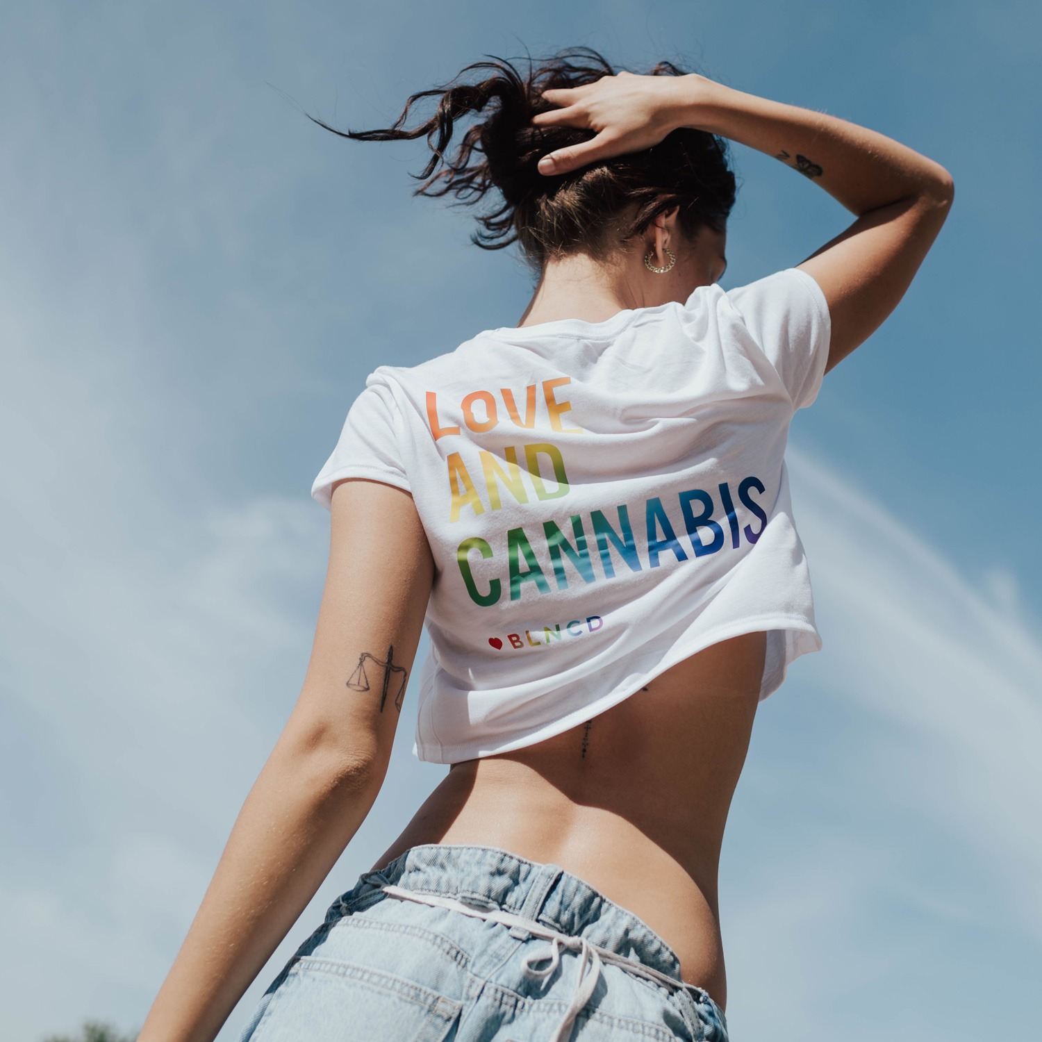 Love And Cannabis Pride Crop - Image 3