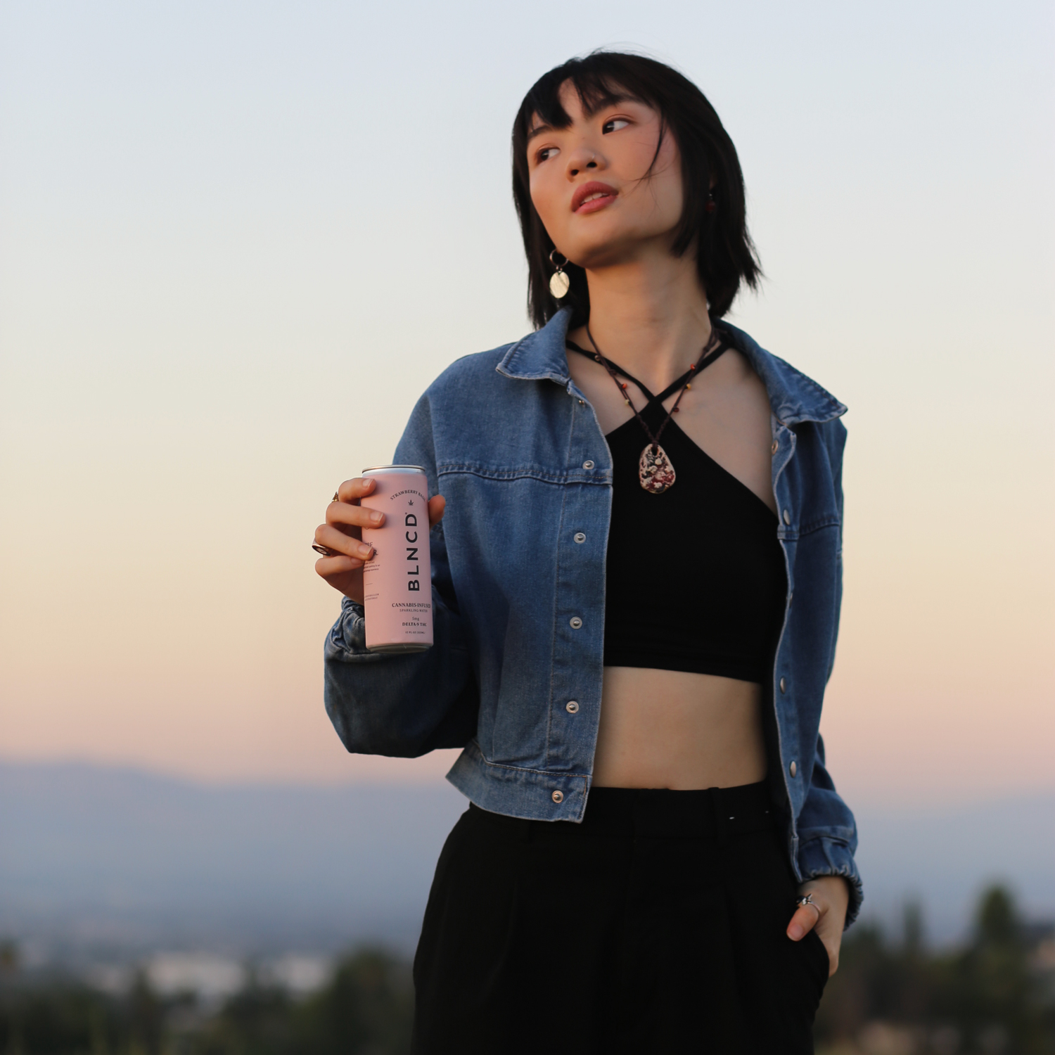 Strawberry Basil - THC Sparkling Water - Image 2