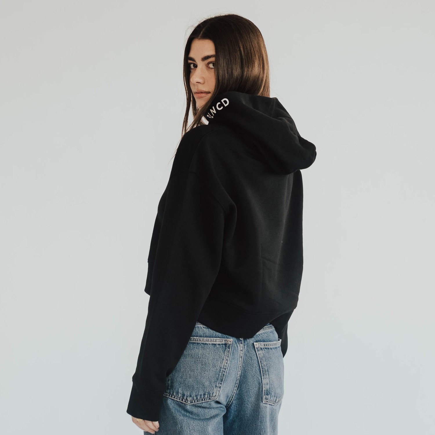 Love x Cannabis Crop Hoodie - Image 4