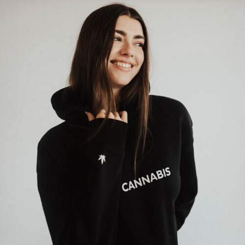 Love x Cannabis Crop Hoodie