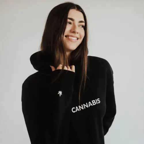 Love x Cannabis Crop Hoodie