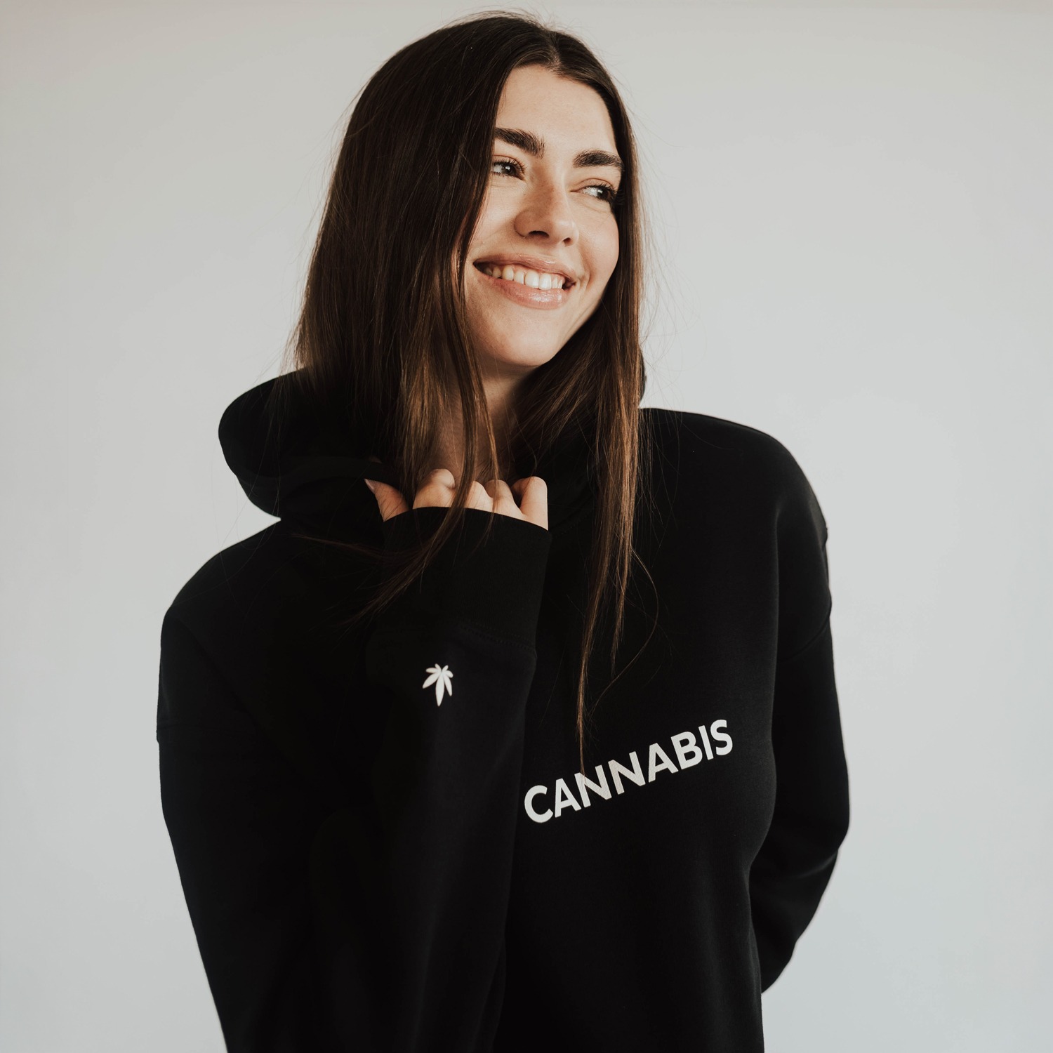 Love x Cannabis Crop Hoodie